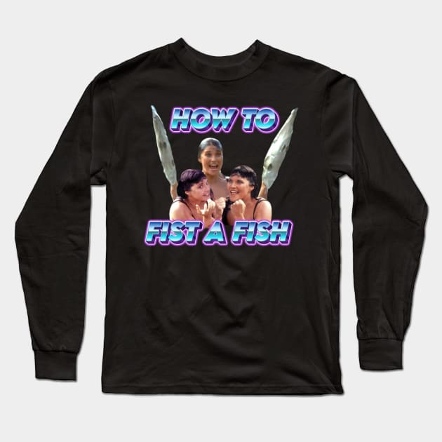 How To Fist A Fish Xena Long Sleeve T-Shirt by CharXena